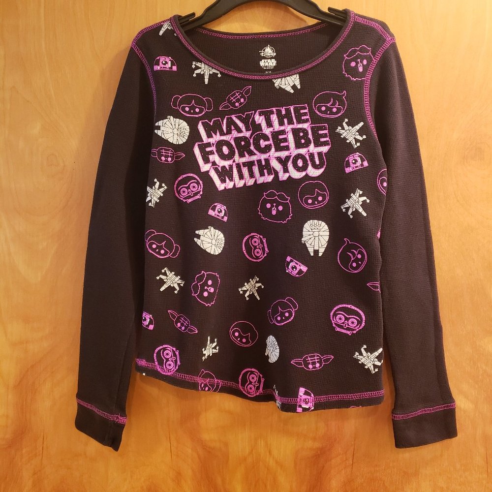 Disney Star Wars Thermal Long Sleeve T Girls 9/10